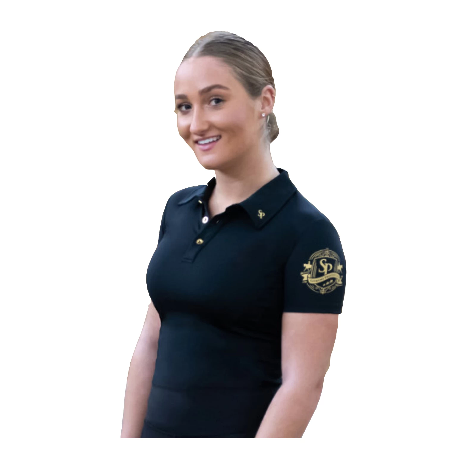 Supreme Products Active Show Rider Polo Shirt 39298 Black/Gold