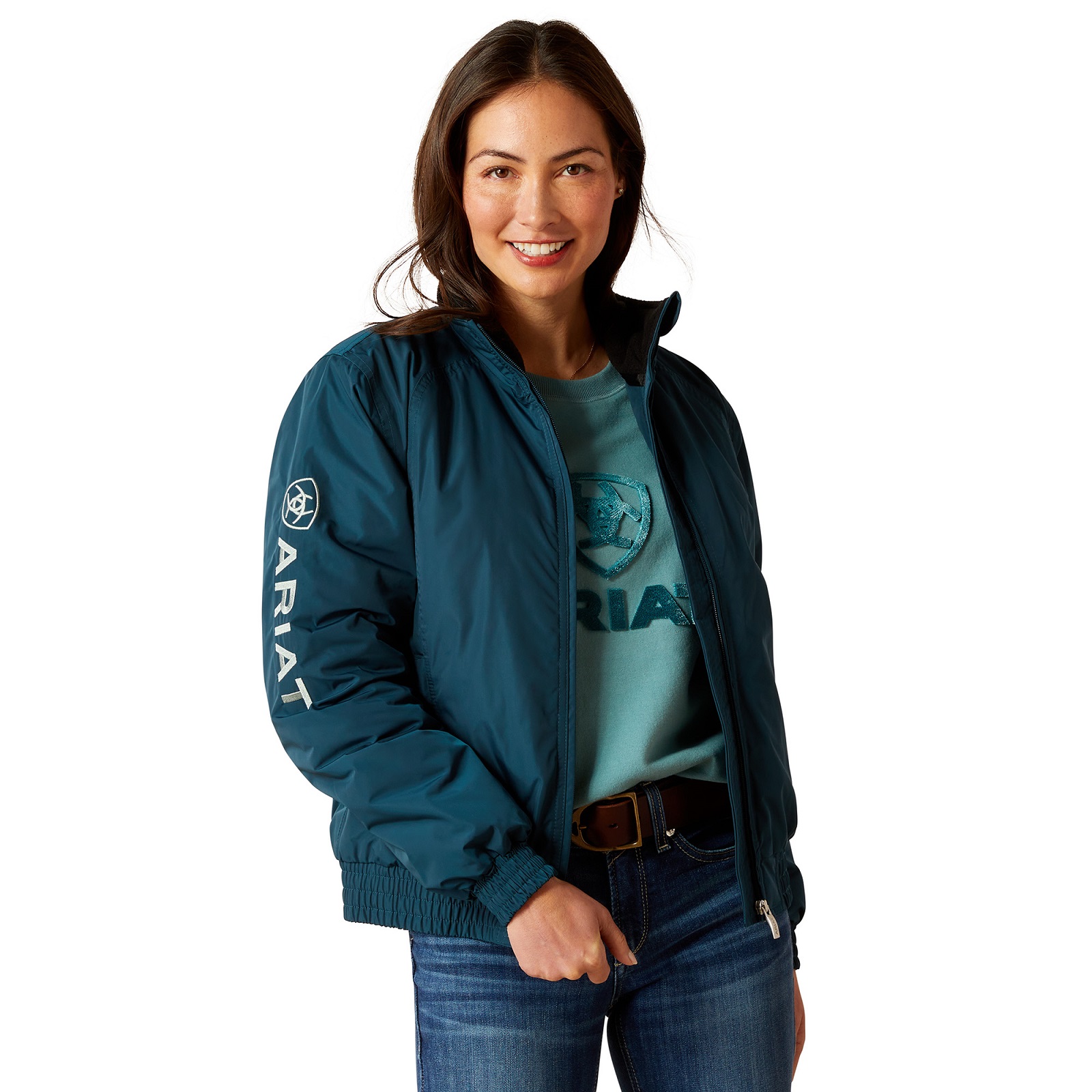 Ariat Women's Insulated Stable Jacket In Reflecting Pond 10046629