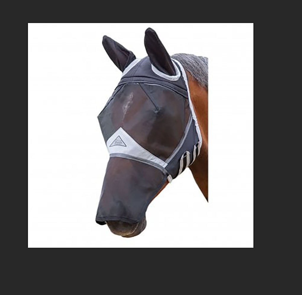 Shires Fine Mesh Fly Mask With Ears and Nose-6665 - The Ranch Store